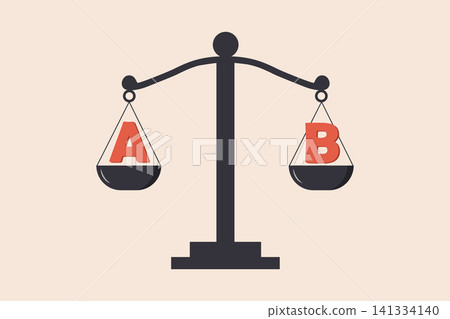 Plan B concept. Navigating business strategy and goals with plan B for failure and clear path to success with solution. Vector illustration in flat cartoon style 141334140