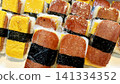 Okinawan specialty: Pork and egg onigiri, Spam onigiri, Local cuisine 141334352