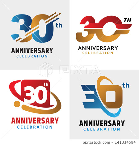 set of number 30 years anniversary celebration set of number 30 years anniversary celebration 141334594