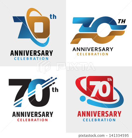 set of number 70 years anniversary celebration set of number 70 years anniversary celebration 141334595