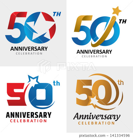 set of number 50 years anniversary celebration set of number 50 years anniversary celebration 141334596