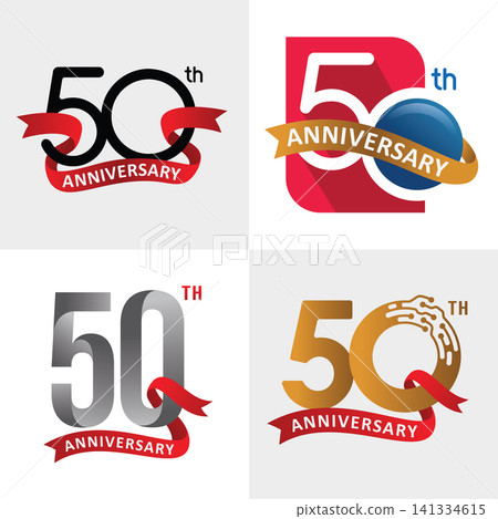 set of number 50 years anniversary celebration set of number 50 years anniversary celebration 141334615