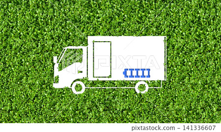 Paper art inspired by an environmentally friendly lifestyle and electric vehicles. Paper art inspired by an environmentally friendly lifestyle and electric vehicles. 141336607