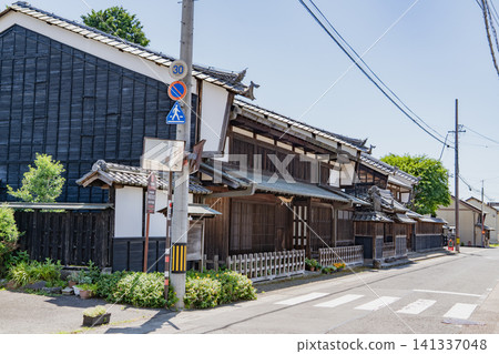 中山道大田宿舊驛站小鎮的景色 141337048