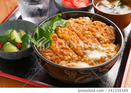Pork cutlet on rice Pork cutlet on rice 141338349