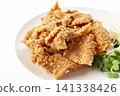 Chicken skin chips, crispy fried chicken skin, chicken skin crackers 141338426
