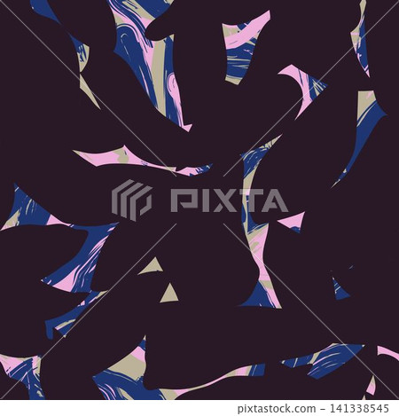Floral Brushstroke textile pattern design in dark purple for fashion and home textiles Floral Brushstroke textile pattern design in dark purple for fashion and home textiles 141338545