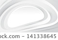 Clean minimalist overlapping oval white background with soft gradient and shadow, modern 3d paper-cut or layered. Ideal for professional presentations, UI design and clean product backdrop. Vector. 141338645