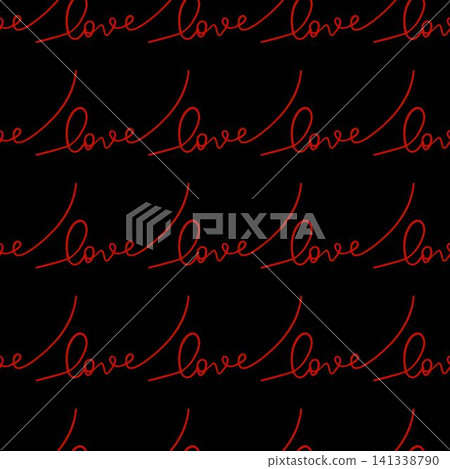 Hand written lettering Love seamless pattern.Text backgrounds applicable in wallpaper, wrapping, print, textiles to valentines day or wedding Hand written lettering Love seamless pattern.Text backgrounds applicable in wallpaper, wrapping, print, textiles to valentines day or wedding 141338790