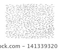 [Transparent Background] Monochrome hand-drawn brush pen background material with countless short lines. 141339320