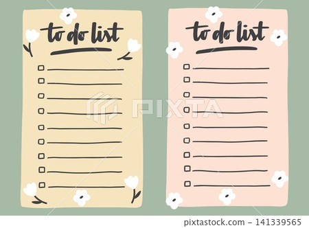 To do list template decorated by cute flower. Cute design of schedule, daily planner or checklist. Perfect for planning, notes and self-organization. To do list template decorated by cute flower. Cute design of schedule, daily planner or checklist. Perfect for planning, notes and self-organization. 141339565