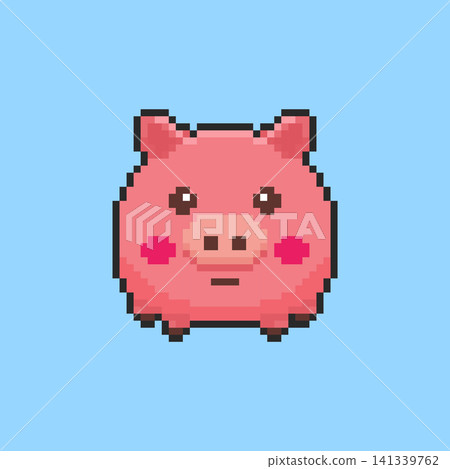Pixel art pig game asset design Pixel art pig game asset design 141339762