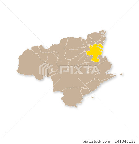 德島縣及德島市地圖 德島縣及德島市地圖 141340135