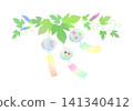 Colorful wind chimes illustration 141340412