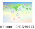 Wind chimes in the summer sky 141340413