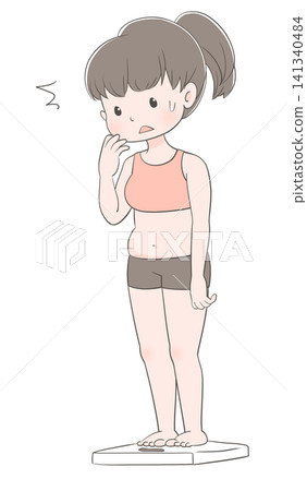 節食:女性常常驚訝於自己的體重在不知不覺中增加。 節食:女性常常驚訝於自己的體重在不知不覺中增加。 141340484