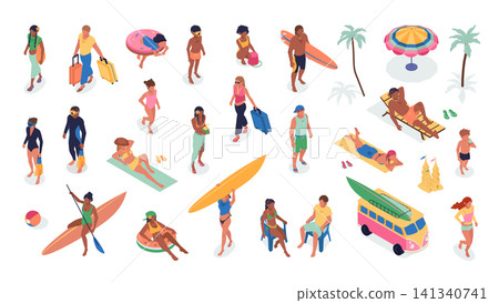 Summer Isometric Elements Summer Isometric Elements 141340741