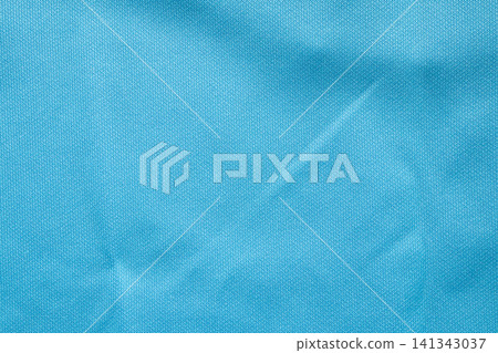 Blue sports clothing fabric football shirt jersey texture Blue sports clothing fabric football shirt jersey texture 141343037