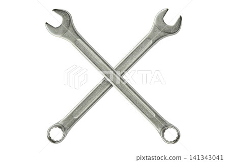 Wrench isolated on white background close up Wrench isolated on white background close up 141343041