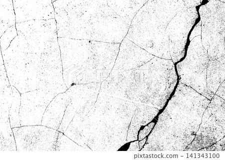 Abstract grunge cracked concrete wall distressed texture background 141343100