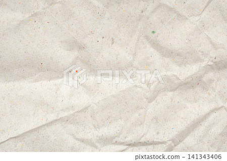 Abstract crumpled and creased recycle paper texture background 141343406