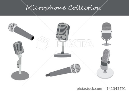 microphone collection microphone collection 141343791