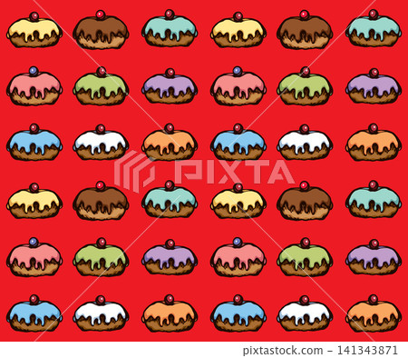 Donut. Vector drawing Donut. Vector drawing 141343871