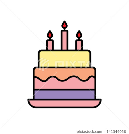Birthday Cake icon vector design templates simple and modern Birthday Cake icon vector design templates simple and modern 141344038