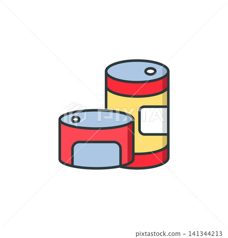 Canned Food icon vector design templates simple and modern concept Canned Food icon vector design templates simple and modern concept 141344213