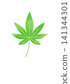 Simple maple leaf illustration 141344301