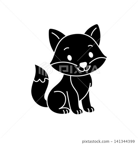Cute cartoon Fox coloring book illustration vector design templates simple and modern concept Cute cartoon Fox coloring book illustration vector design templates simple and modern concept 141344399