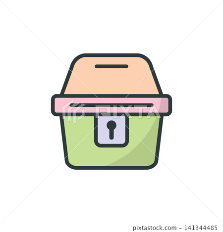 Treasure chest icon vector design templates simple and modern Treasure chest icon vector design templates simple and modern 141344485