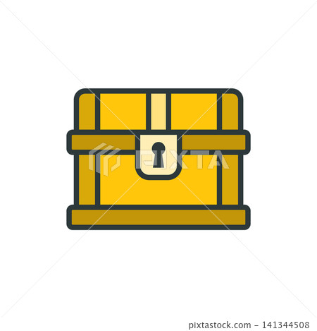 Treasure chest icon vector design templates simple and modern Treasure chest icon vector design templates simple and modern 141344508