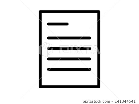 Simple document icon Simple document icon 141344541