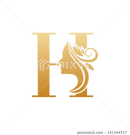 Initial H face beauty logo design templates Initial H face beauty logo design templates 141344557
