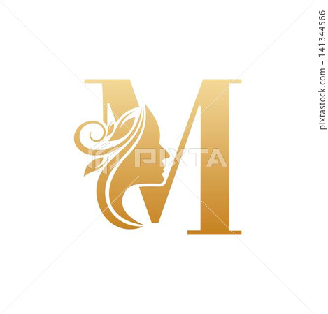 Initial M face beauty logo design templates Initial M face beauty logo design templates 141344566