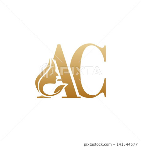 Initial AC face beauty logo design templates Initial AC face beauty logo design templates 141344577