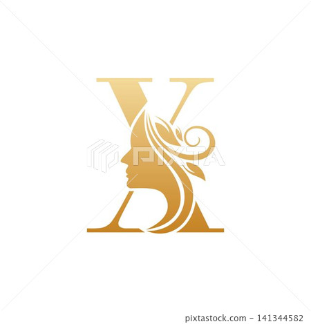 Initial X face beauty logo design templates Initial X face beauty logo design templates 141344582