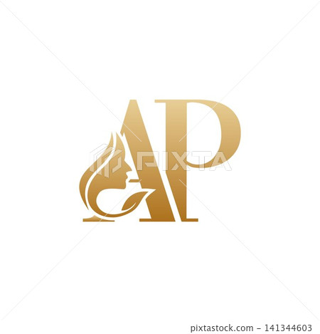 Initial AP face beauty logo design templates Initial AP face beauty logo design templates 141344603