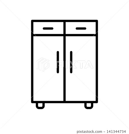 Cupboard icon vector design templates simple and modern Cupboard icon vector design templates simple and modern 141344734