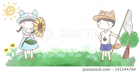 Children's illustrations for Mountain Day Children's illustrations for Mountain Day 141344784