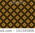 vector thai ethnic decorative elements vector background illustration 141345806