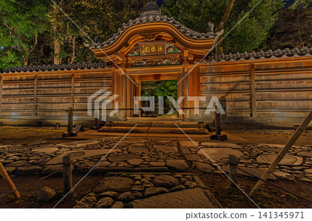 2024年1月,小石川後樂園唐門夜景,燈光璀璨。 2024年1月,小石川後樂園唐門夜景,燈光璀璨。 141345971