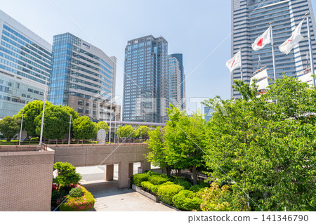 Office buildings and cityscape of Yokohama Minato Mirai 141346790