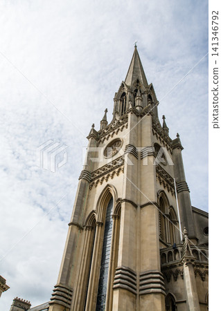 Historic honey-colored stone buildings: The cityscape of Bath, a UNESCO World Heritage Site in the UK. Historic honey-colored stone buildings: The cityscape of Bath, a UNESCO World Heritage Site in the UK. 141346792