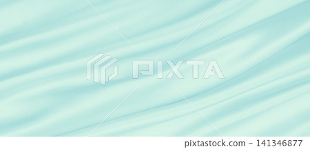 Smooth elegant blue silk or satin luxury cloth texture as abstract background. Luxurious background design Smooth elegant blue silk or satin luxury cloth texture as abstract background. Luxurious background design 141346877