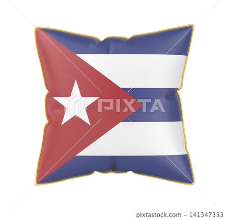 Pillow with the flag of Cuba Pillow with the flag of Cuba 141347353
