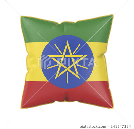 Pillow with the flag of Ethiopia 141347354