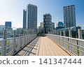 橫濱灣地區一棟塔樓公寓的景色 橫濱灣地區一棟塔樓公寓的景色 141347444