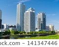 橫濱灣地區一棟塔樓公寓的景色 橫濱灣地區一棟塔樓公寓的景色 141347446